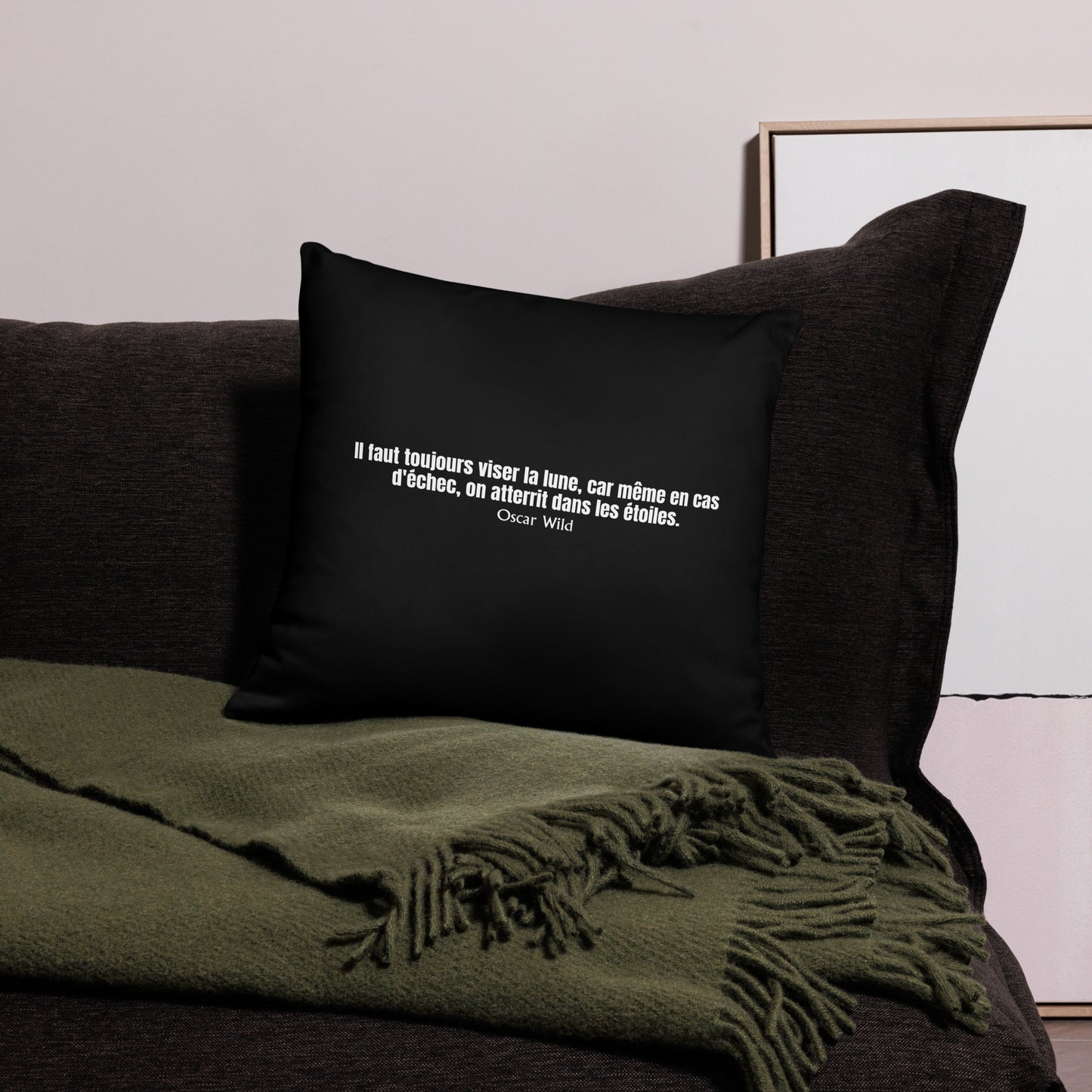 Coussin "VISER LA LUNE"