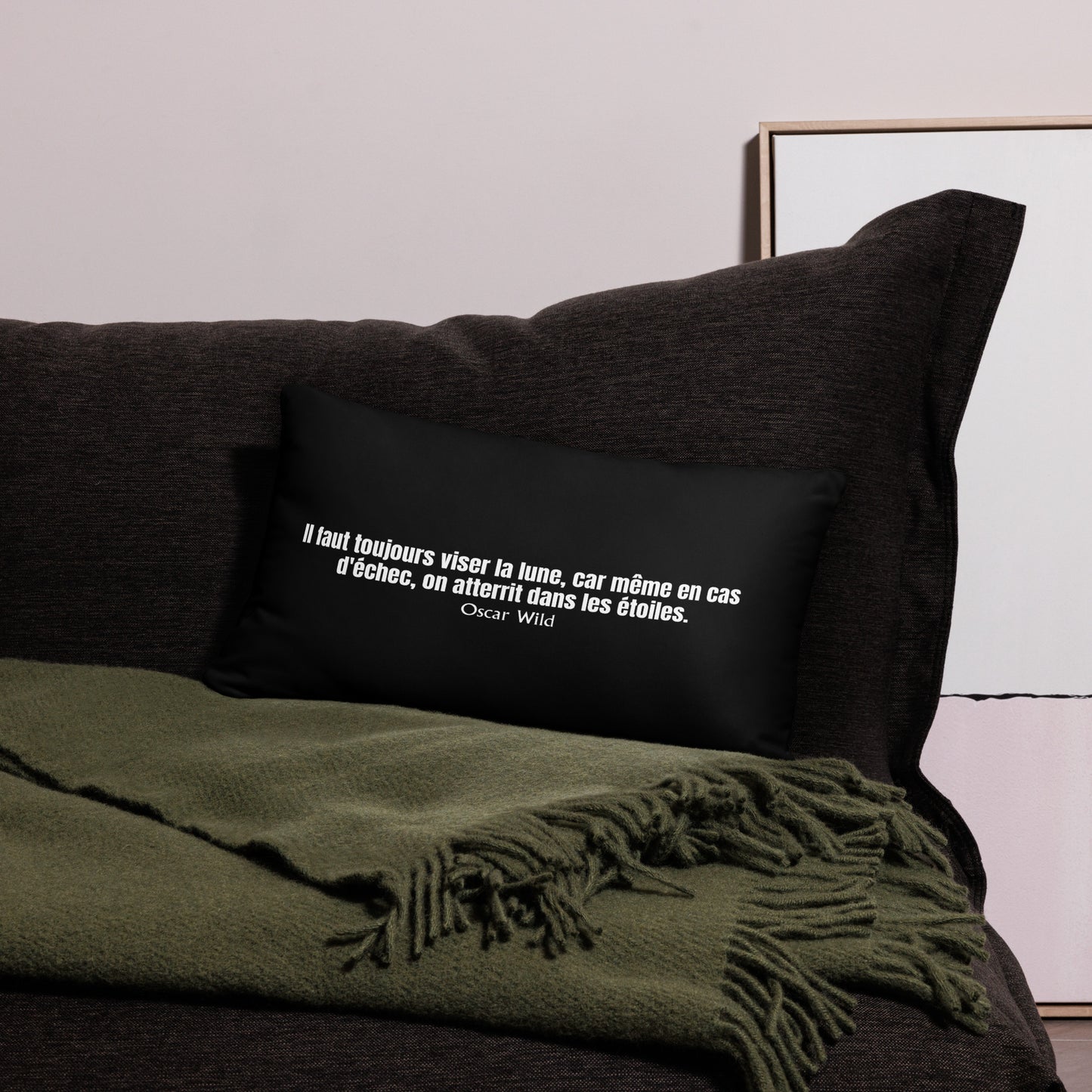 Coussin "VISER LA LUNE"