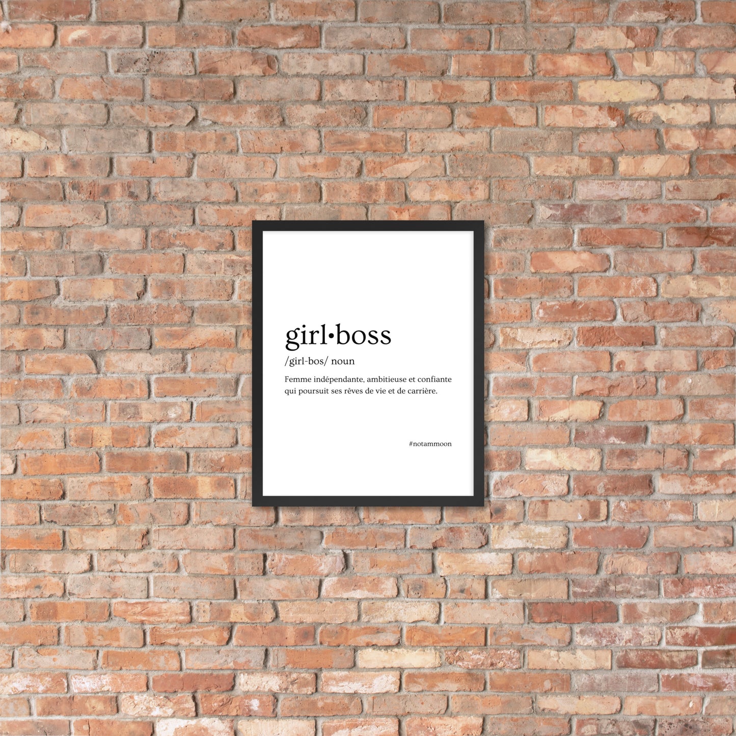 Affiche Encadrée "GIRLBOSS"