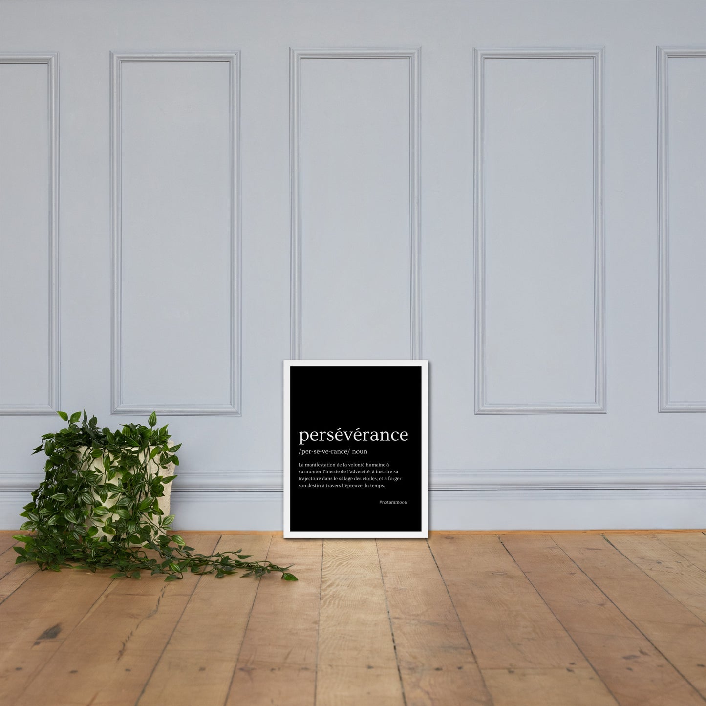 Affiche Encadrée "PERSÉVÉRANCE"