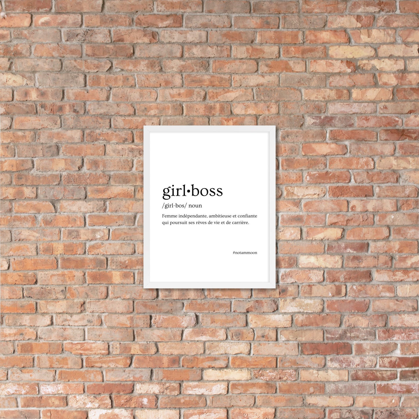 Affiche Encadrée "GIRLBOSS"