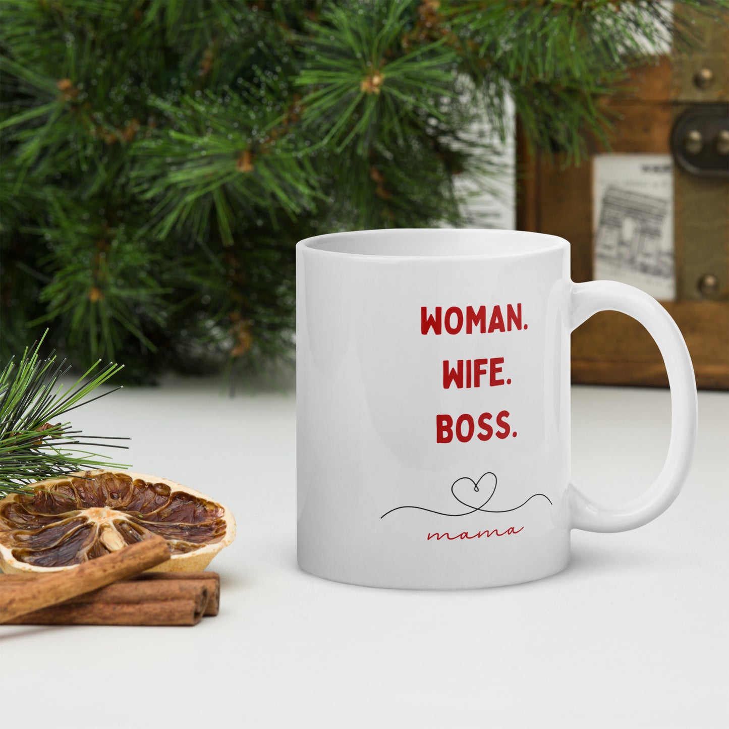 Mug "WOMAN BOSS WIFE MAMA"