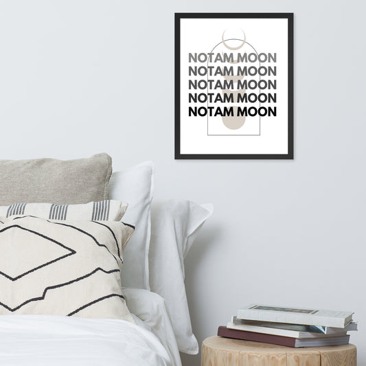 Affiche Encadrée "NOTAM MOON"
